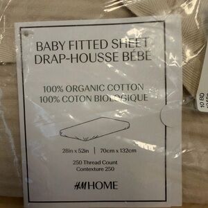 H&M Cream Baby Fitted Sheet